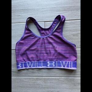 Under‎ Armour I Will Purple Racerback Gym Sports Bra, S